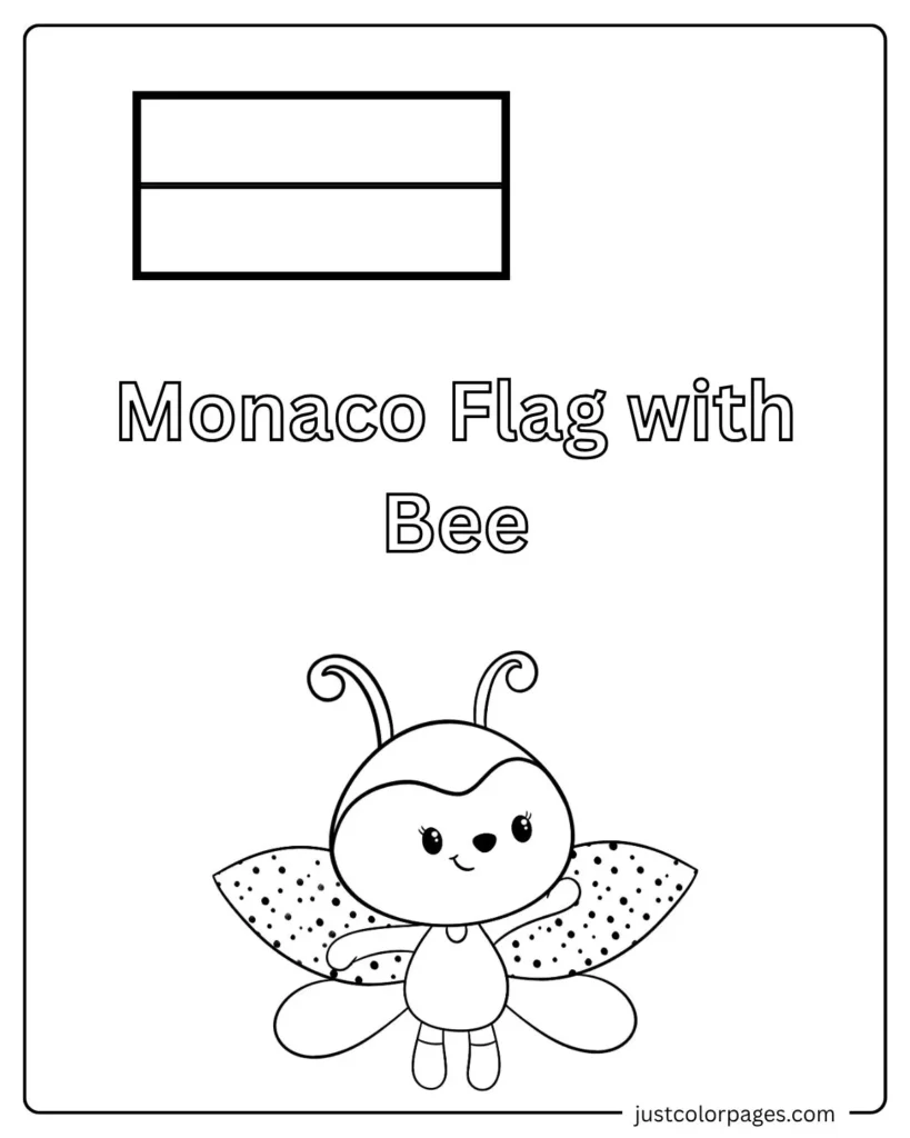 150+ Free Printable Monaco Flag Coloring Pages for Kids [PDF Download]