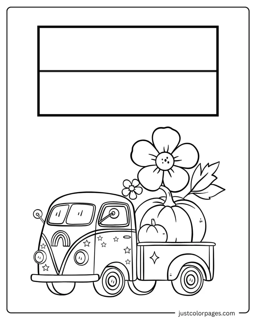 Monaco Flag Coloring Pages with Goods Truck