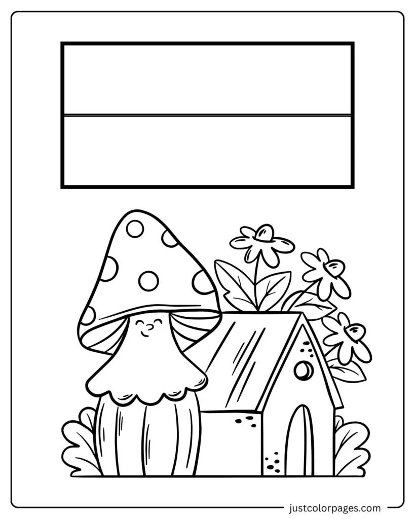 Monaco Flag Coloring pages with House 