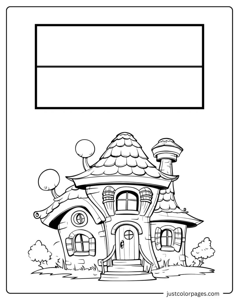 Monaco Flag Coloring pages with Magic House for Coloring