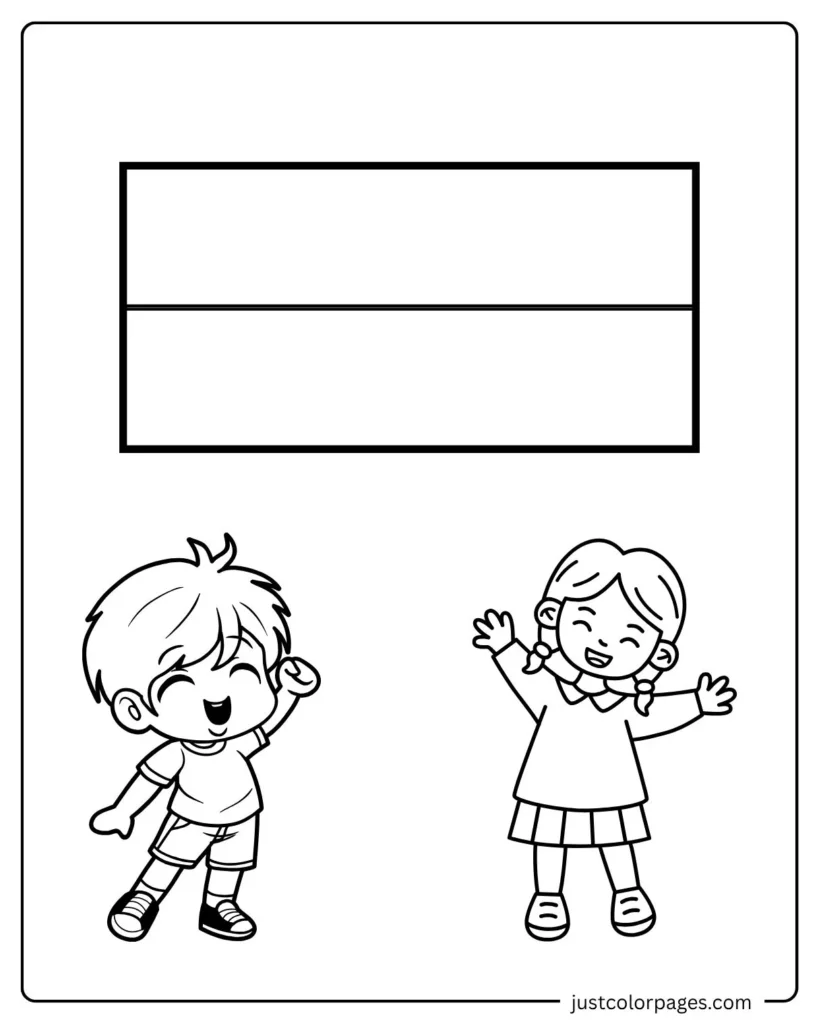 onaco Flag Coloring Pages for Kids