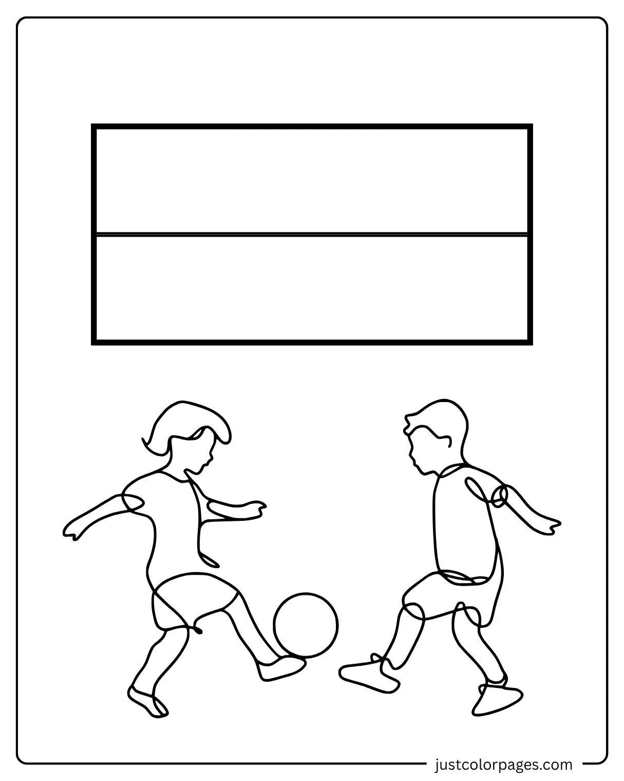 Monaco Flag Coloring Pages with Playing Kids - Educational Fun Activity