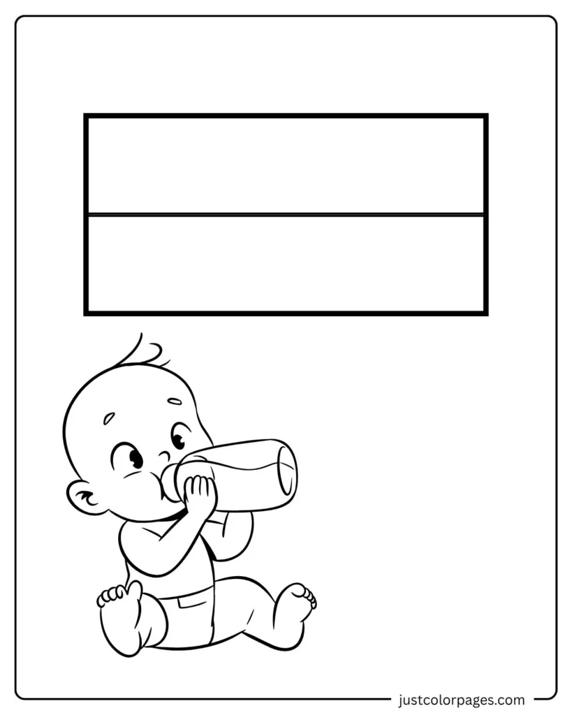 Monaco Flag Coloring page