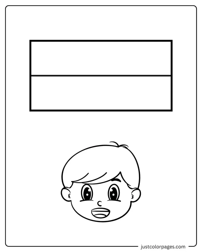 Monaco Flag Coloring Pages for Kids