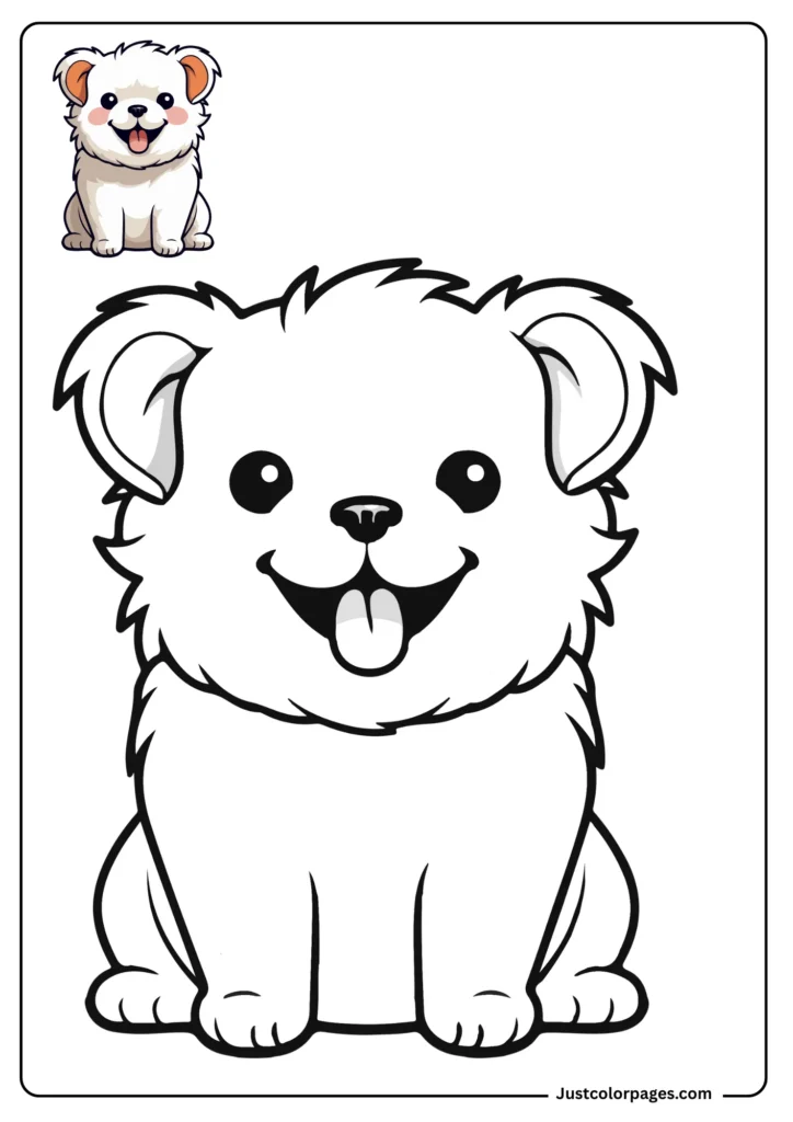 cute Poodle coloring pages pdf