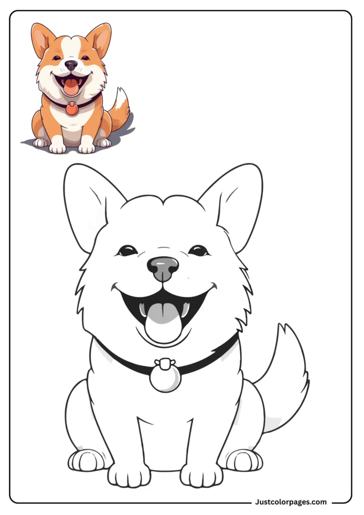 free Husky coloring pages pdf